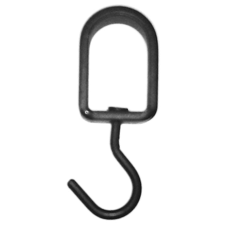 Wrought iron swivel hook for hanging plants