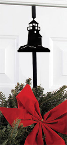 Wrought Iron Lighthouse Door Wreath Hanger