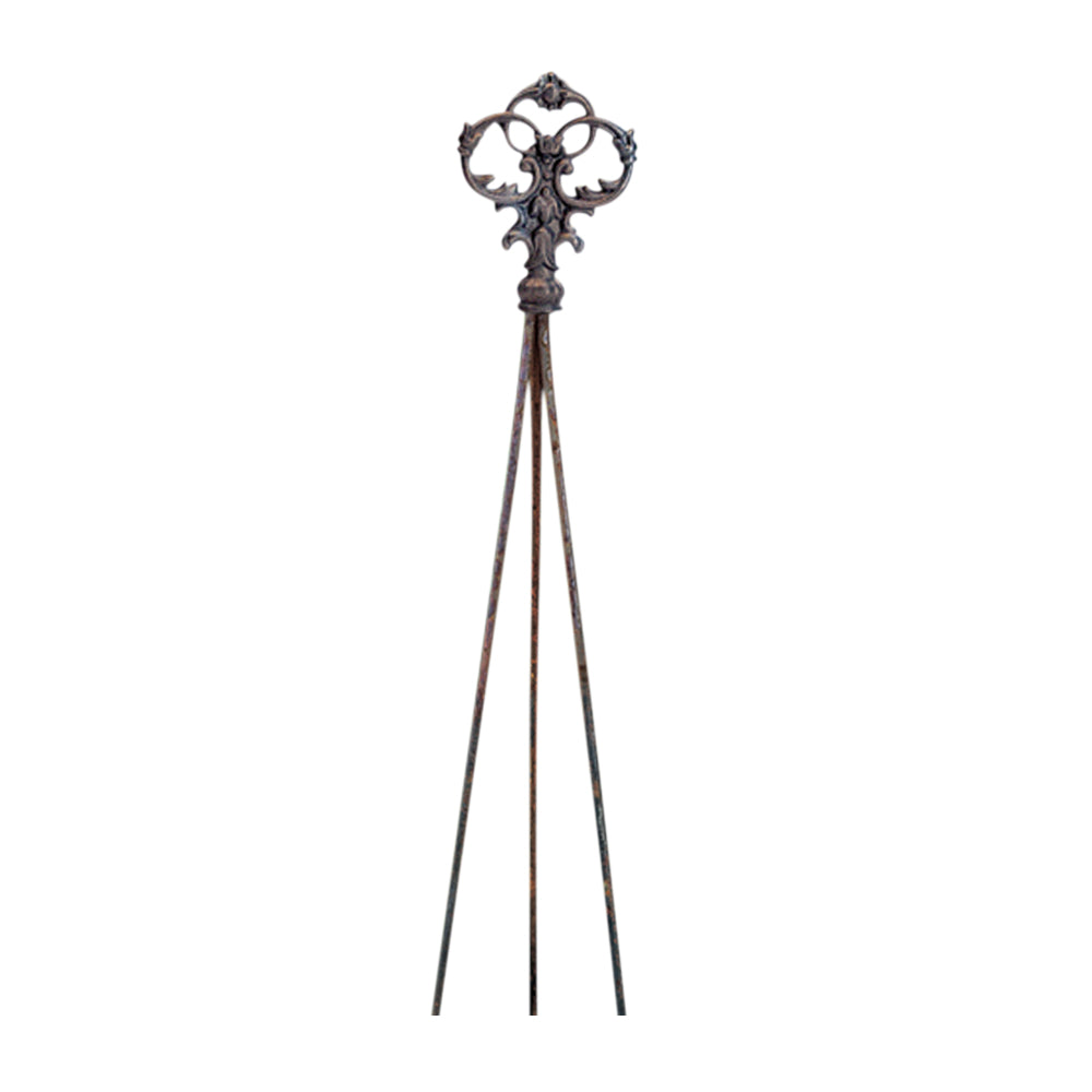 Wrought Iron Metal Natural Victorian Keys Garden Trellis