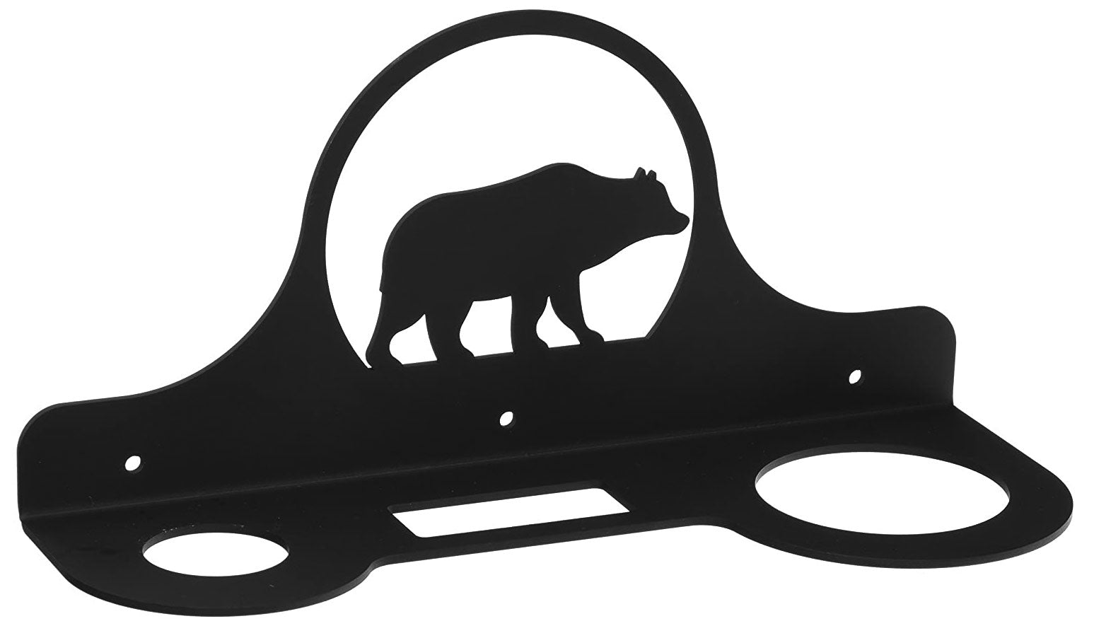 Wrought Iron Metal Bear Hair Dryer Holder Rack