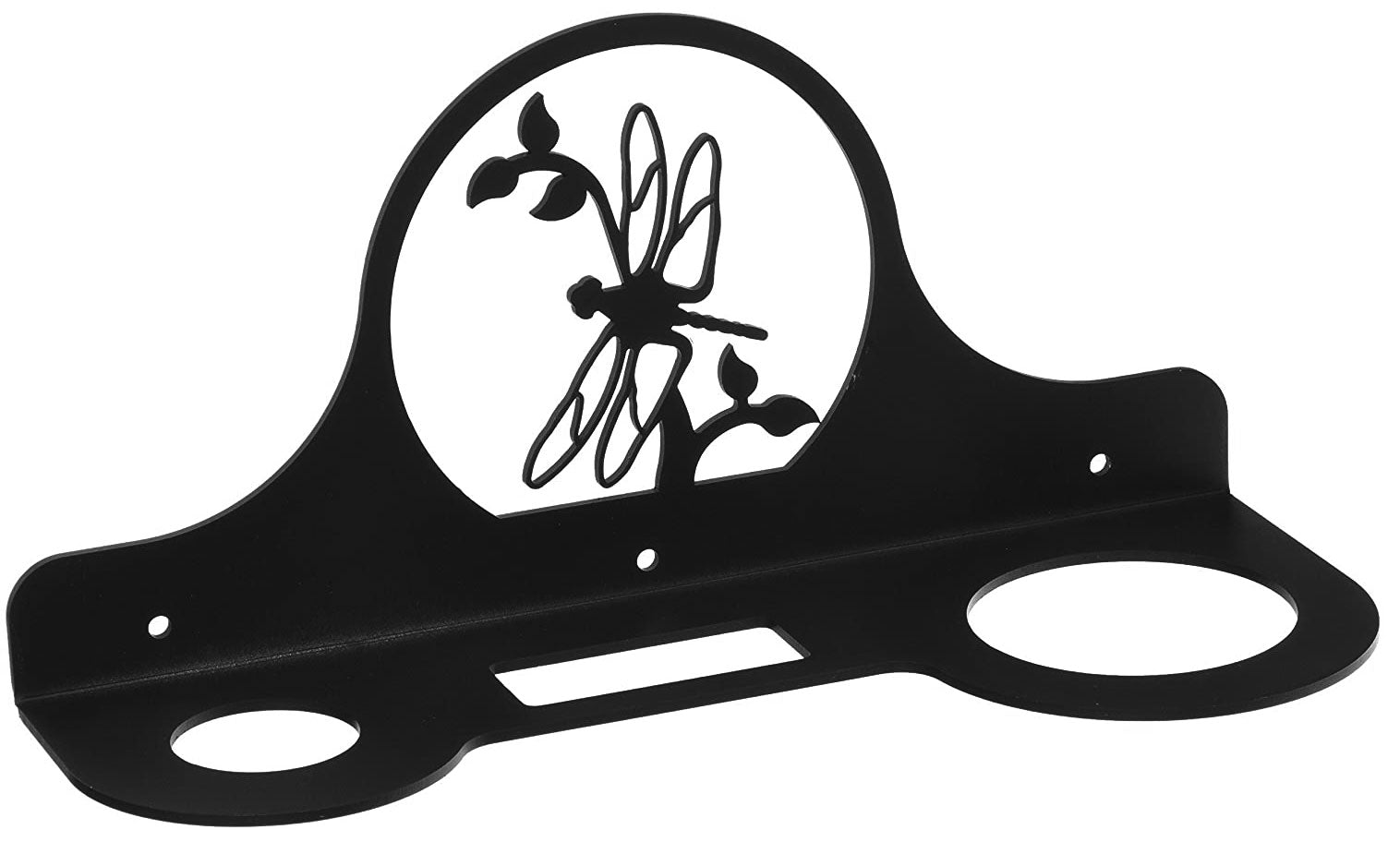 Wrought Iron Metal Dragonfly Hair Dryer Holder Rack