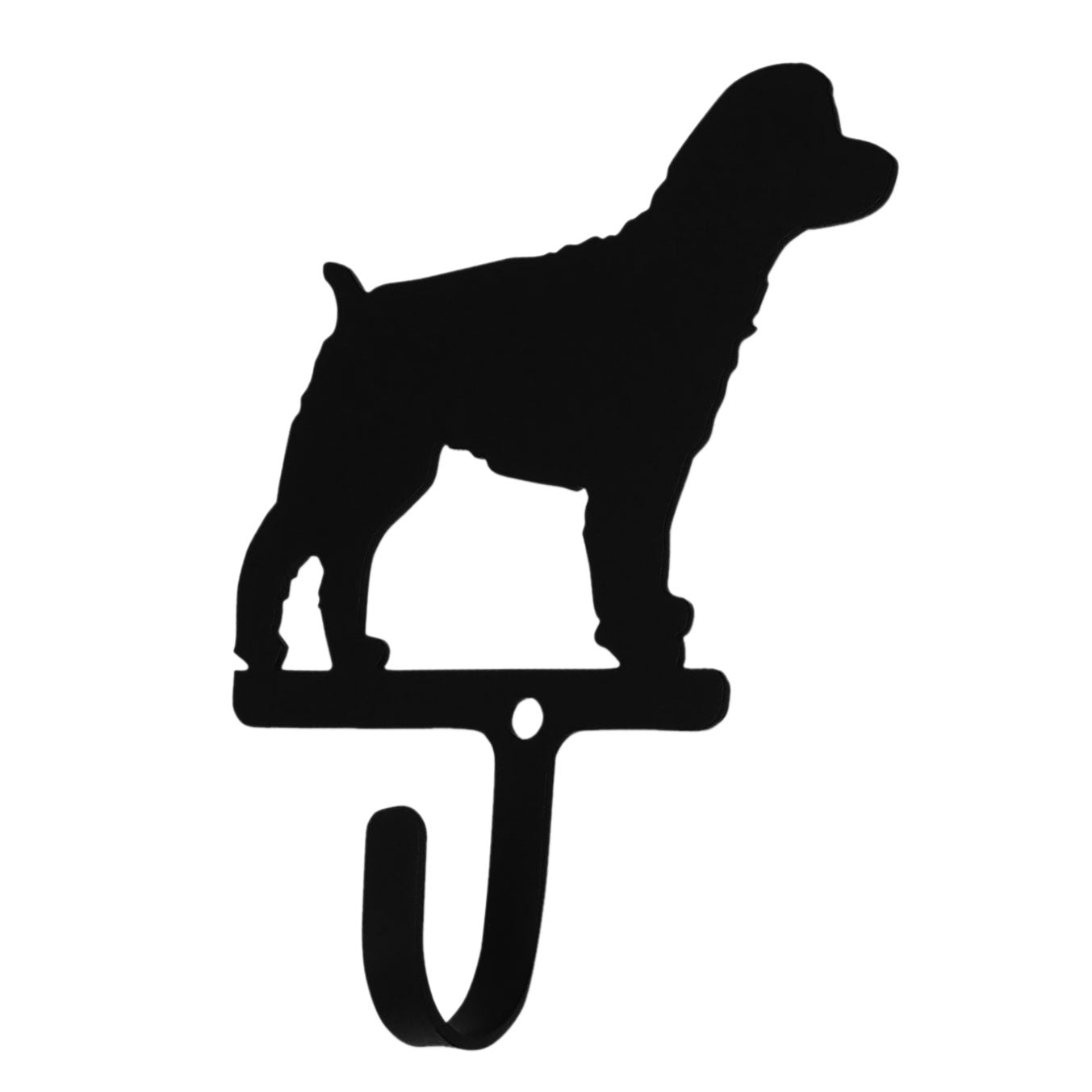 Small wrought iron cockapoo wall hook for stylish organization