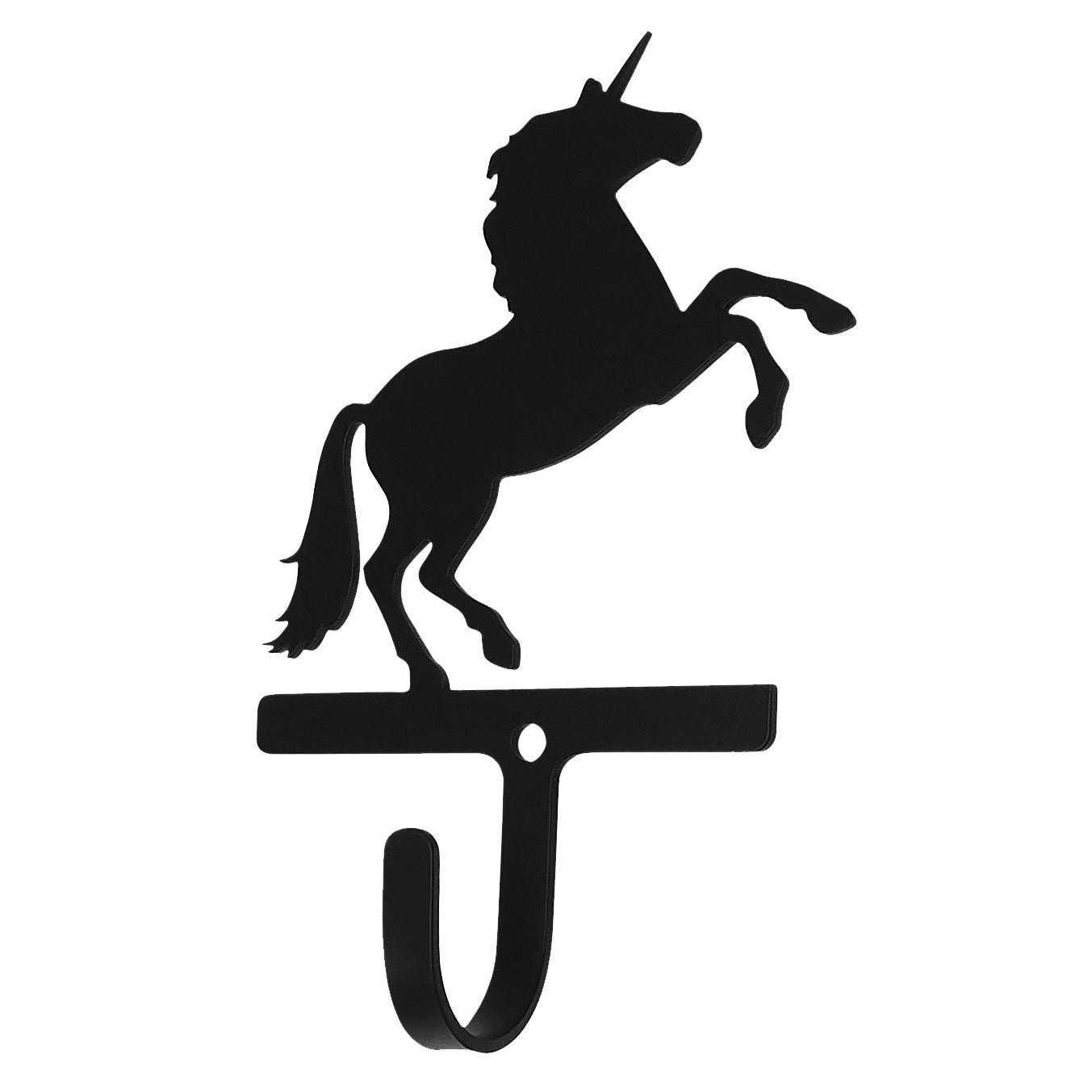 Wrought iron unicorn wall hook for organizing and decor