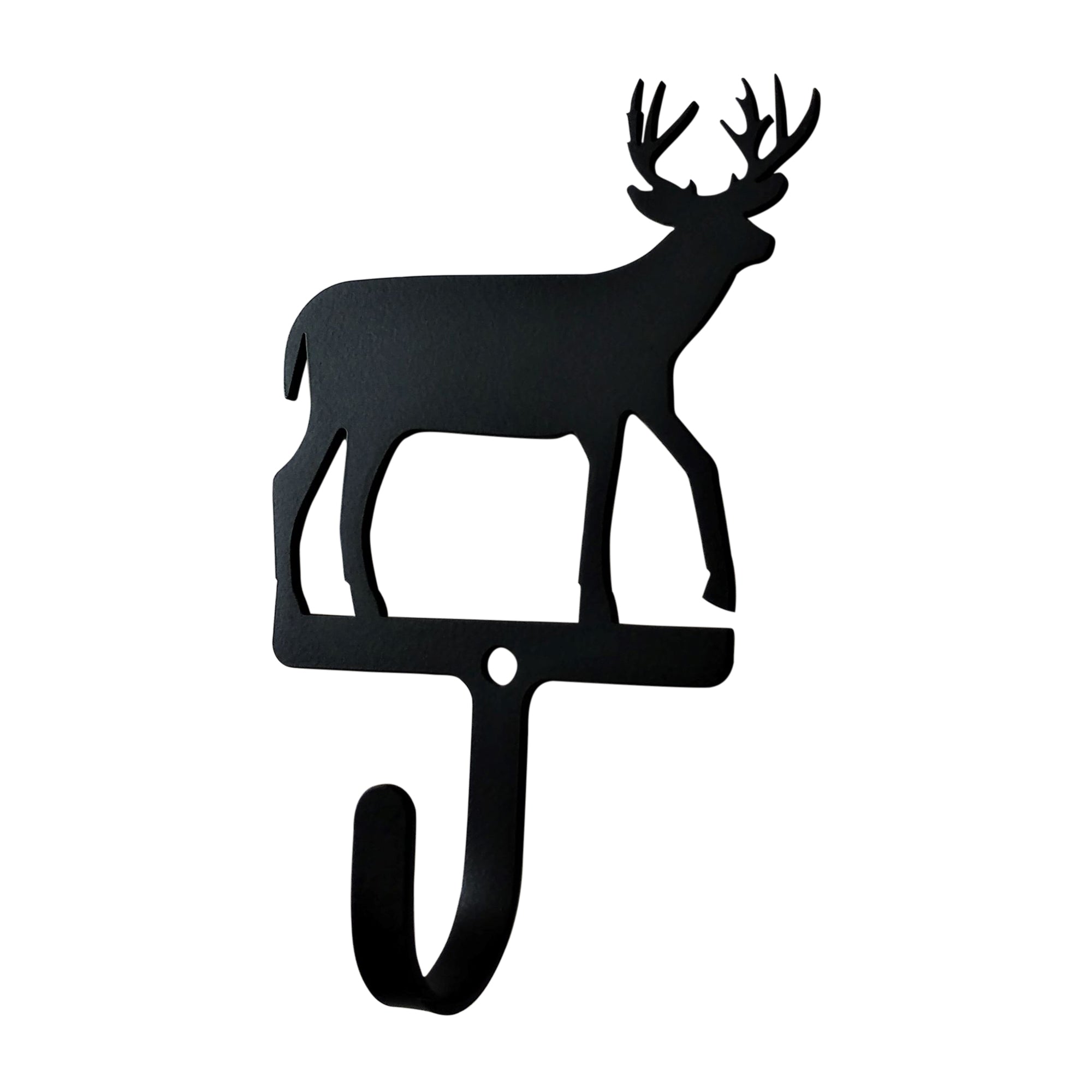 Wrought iron deer design wall hook, small size