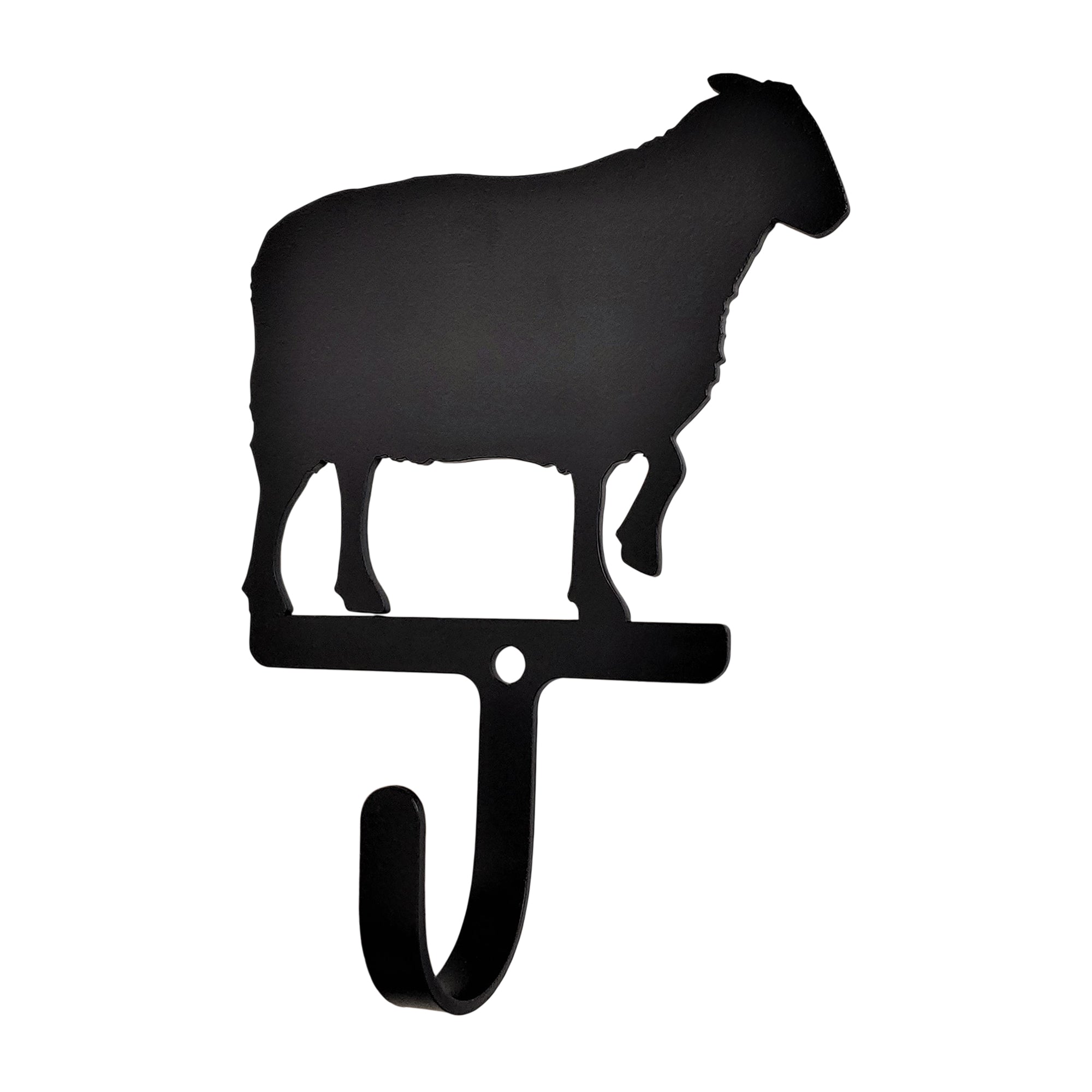 Small wrought iron sheep wall hook