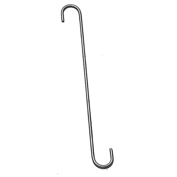 Wrought Iron 12in S hook