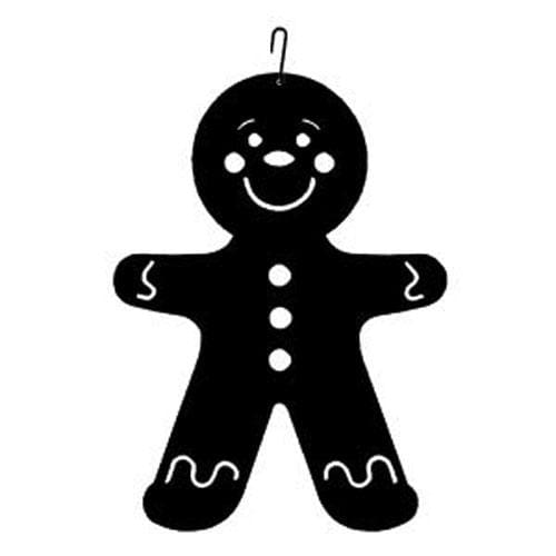 Wrought Iron 16 Inch Gingerbread Boy Hanging Silhouette boy boy decor boy decoration boy hanger