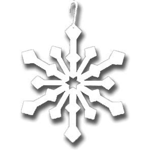 Wrought Iron 16 Inch Snowflake White Hanging Silhouette Christmas decorations hanging silhouette