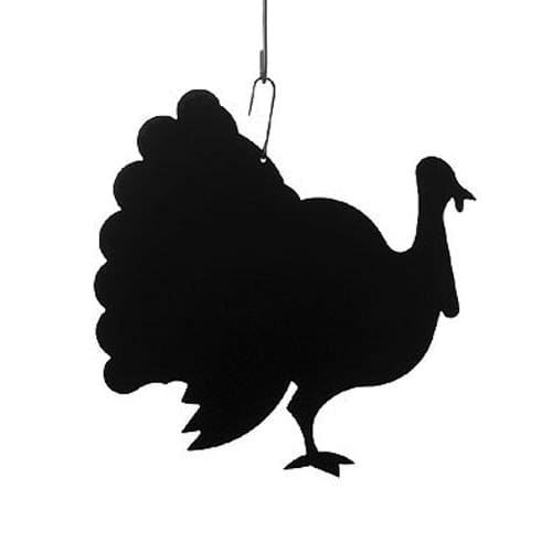 Wrought Iron 16 Inch Turkey Hanging Silhouette Autumn Decorations Halloween Decorations hanging