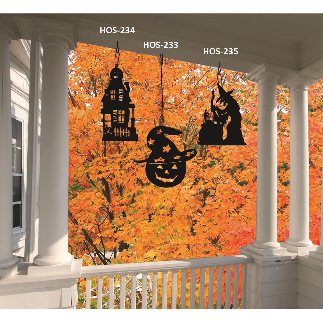 Wrought Iron 17 Inch Witch & Cauldron Hanging Silhouette Autumn Decorations cauldron cauldron decor