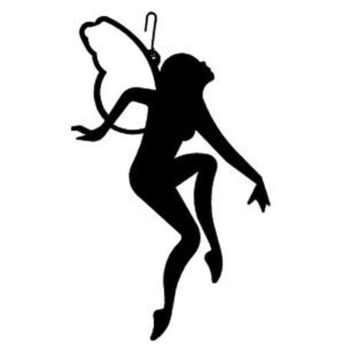 Wrought Iron 19 Inch Garden Fairy Hanging Silhouette fairy fairy decor fairy decoration fairy hanger