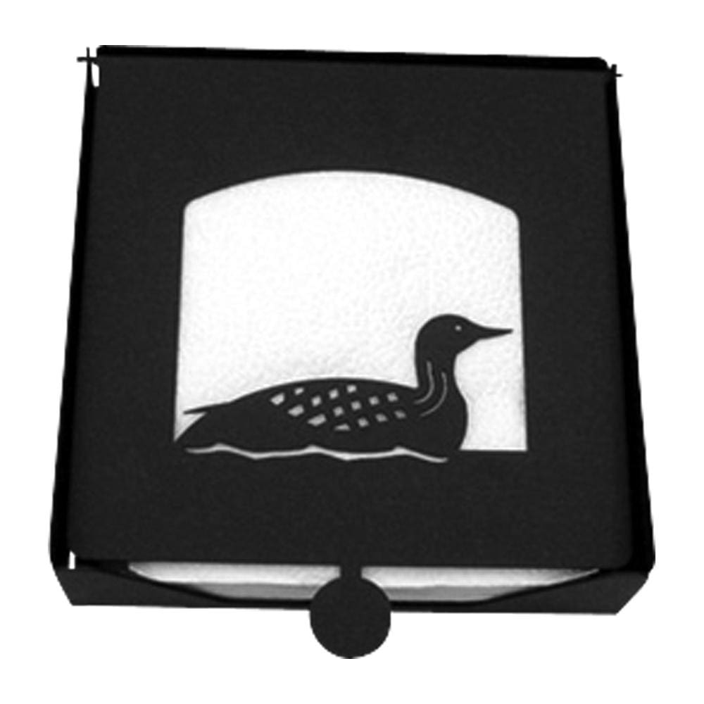 Wrought Iron 2-Piece Loon Flat Napkin Holder cocktail napkin holder napkin holder serviette