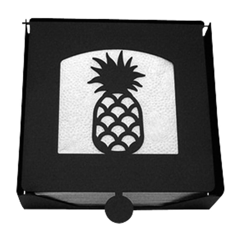 Wrought Iron 2-Piece Pineapple Flat Napkin Holder cocktail napkin holder napkin holder serviette
