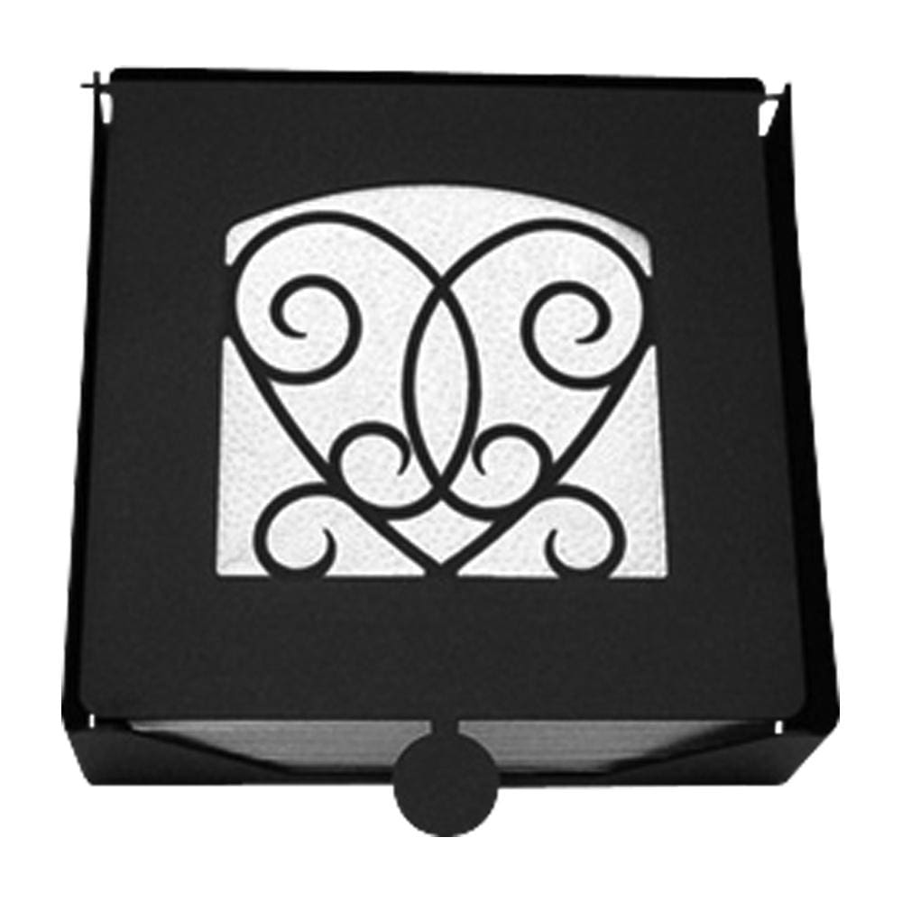 Wrought Iron 2-Piece Victorian Heart Flat Napkin Holder cocktail napkin holder napkin holder