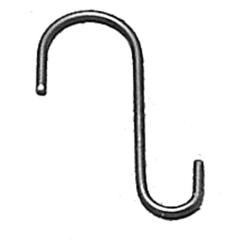 Wrought Iron 4in S hook Style 2 garden hook hanging plant hooks plant hangers s hook wrought iron