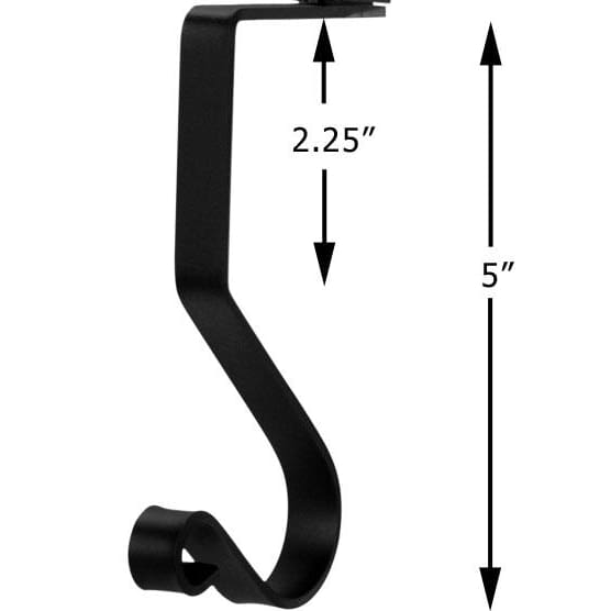 Wrought Iron 5in Christmas Stocking Hanger Fireplace Mantel Hook christmas decorations christmas