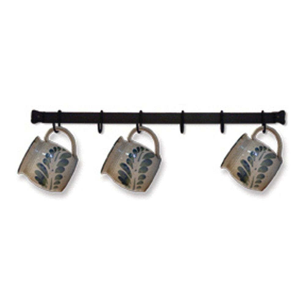 Wrought Iron 6 Cup Rack Wall Mount cup rack kitchen racks mug hanger mug rack wall rack