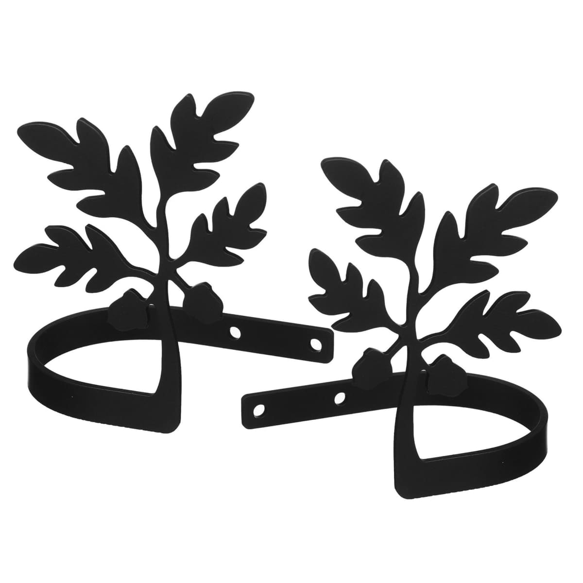 Wrought Iron Acorn Curtain Tie Back Set curtain accessories curtain holdbacks curtain tie backs