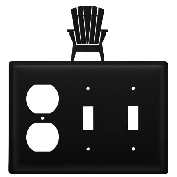 Wrought Iron Adirondack Outlet Double Switch Cover light switch covers lightswitch covers outlet