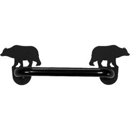 Wrought Iron Bear Cabinet Horizontal Door Handle black door handles door handle kitchen door handles