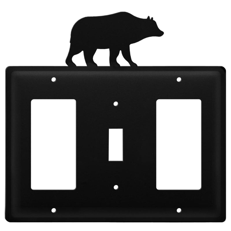 Wrought Iron Bear GFCI Switch GFCI Cover light switch covers lightswitch covers outlet cover switch