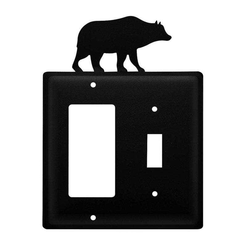 Wrought Iron Bear GFCI Switch Cover light switch covers lightswitch covers outlet cover switch