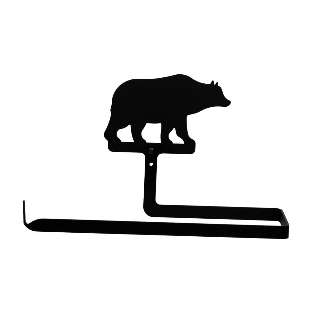 Wrought Iron Bear Horizontal Wall Paper Towel Holder kitchen towel holder paper towel dispenser