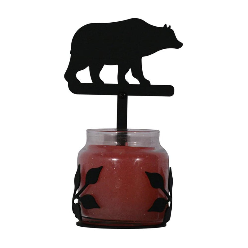 Wrought Iron Bear Large Jar Sconce candle holder candle sconce candle wall sconce sconce wall candle