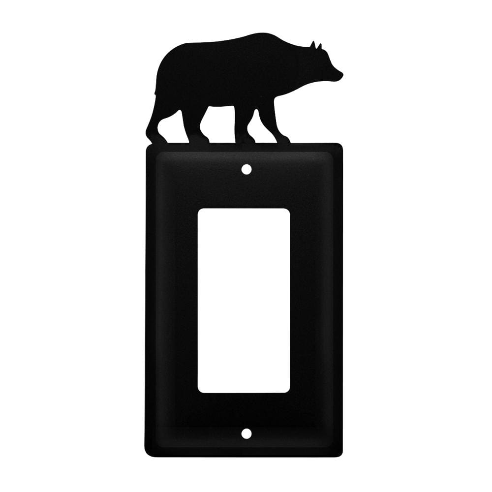 Wrought Iron Bear Single GFCI Cover light switch covers lightswitch covers outlet cover switch