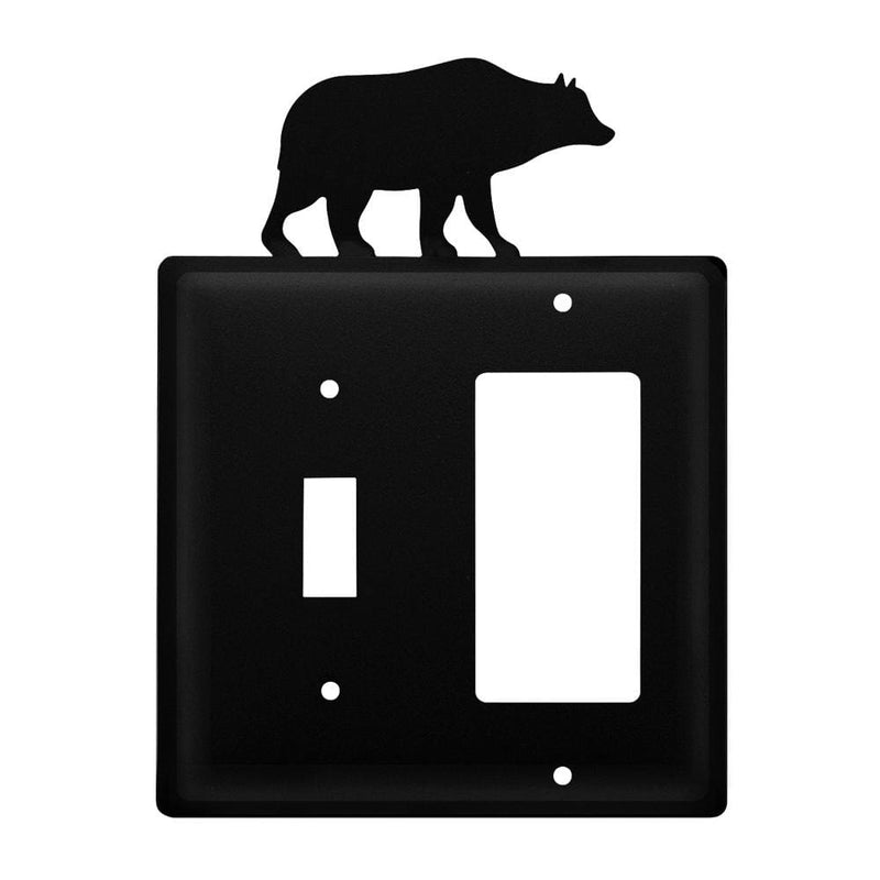 Wrought Iron Bear Switch GFCI Cover light switch covers lightswitch covers outlet cover switch