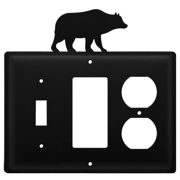 Wrought Iron Bear Switch GFCI Outlet Cover light switch covers lightswitch covers outlet cover