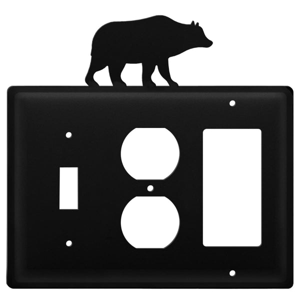 Wrought Iron Bear Switch Outlet GFCI Cover light switch covers lightswitch covers outlet cover