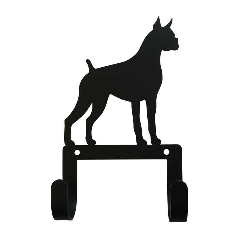 Wrought Iron Boxer Dog Leash & Collar Wall Hook dog hook dog key rack dog leash hook key rack new