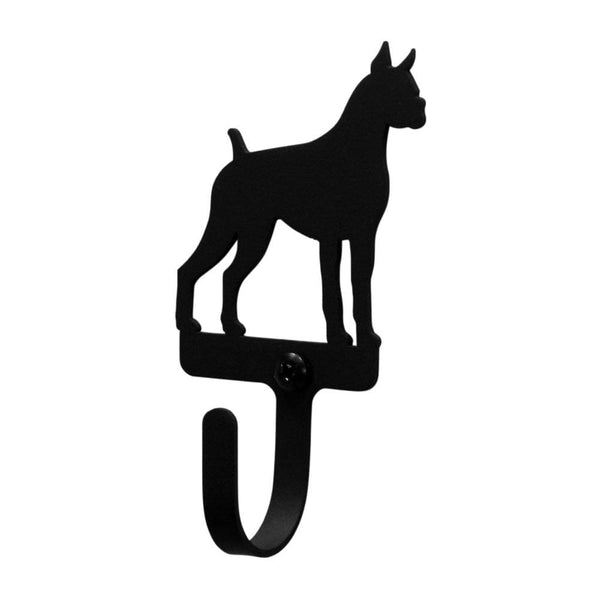 Wrought Iron Boxer Dog Wall Hook Decorative Small Boxer Dog Wall Hook boxer hook coat hooks door