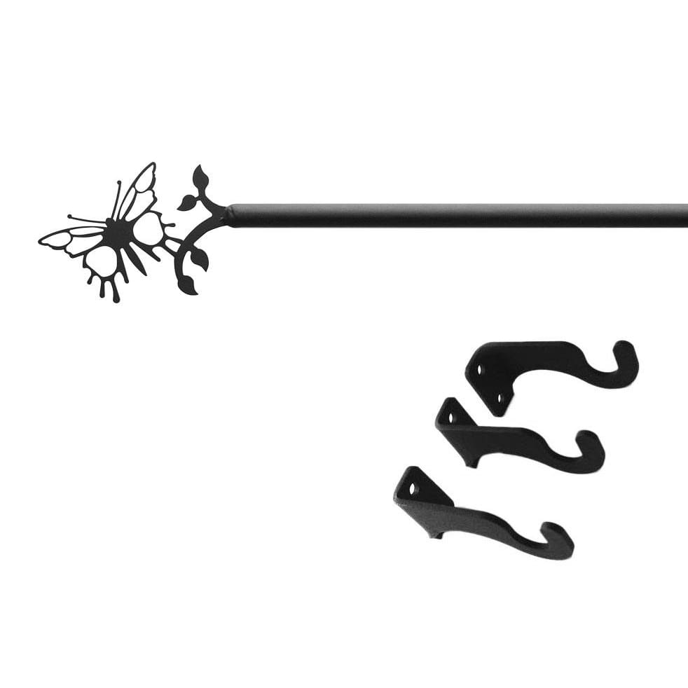 Curtain rod bracket dimensions with screws included