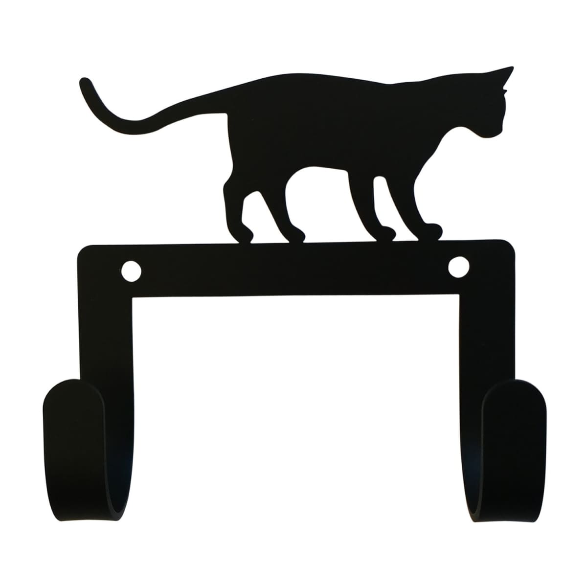 Wrought iron cat leash and collar wall hook