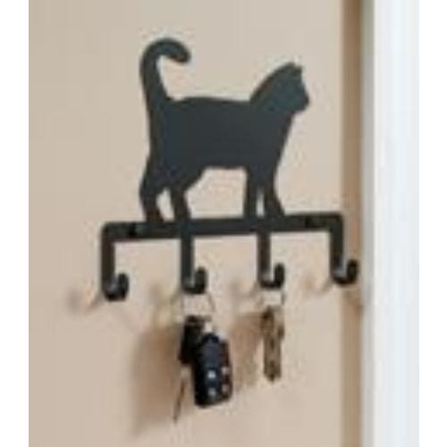 Wrought Iron Pet Cat Key Holder Key Hooks