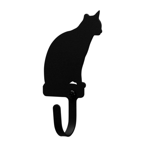 Wrought Iron Cat Sitting Wall Hook Decorative Small cat hook Cat Sitting Wall Hook coat hooks door
