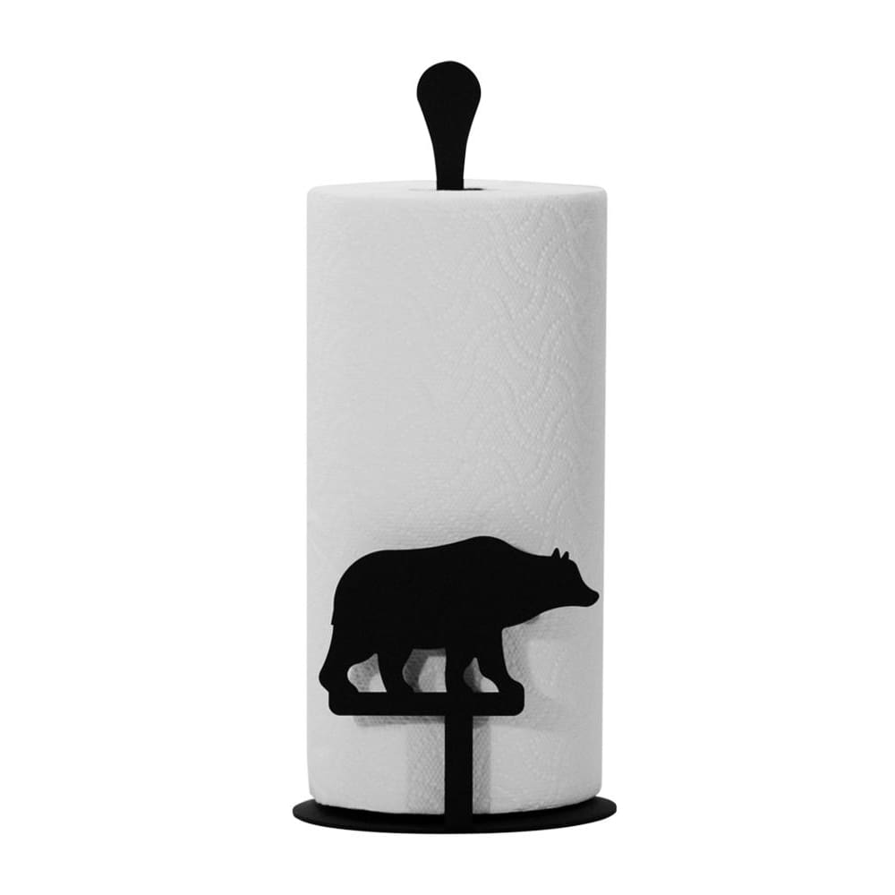 Wrought Iron Counter Top Bear Paper Towel Holder kitchen towel holder paper towel dispenser paper