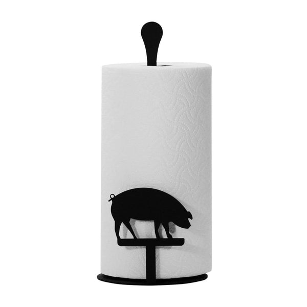 Wrought Iron Counter Top Pig Paper Towel Holder kitchen towel holder paper towel dispenser paper