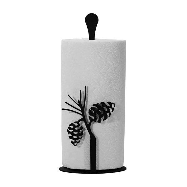 Wrought Iron Counter Top Pinecone Paper Towel Holder kitchen towel holder paper towel dispenser