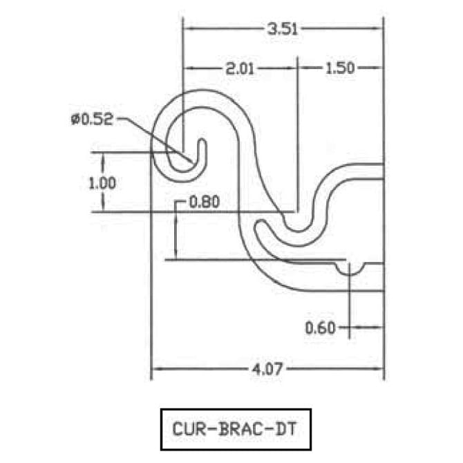 Wrought Iron Curtain Double & Triple Brackets For .5 Inch Rods curtain brackets curtain hardware