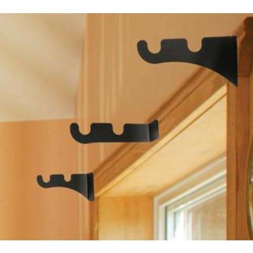 Wrought Iron DB - Curtain Brackets For .5 Inch Rods curtain brackets curtain hardware curtain pole