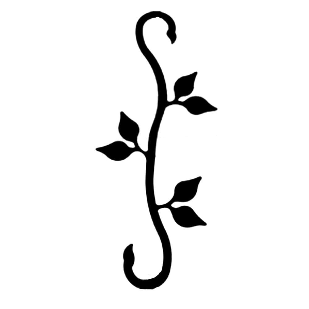 Wrought Iron Decorative Leaf S Hook garden hook hanging plant hooks plant hangers s hook wrought