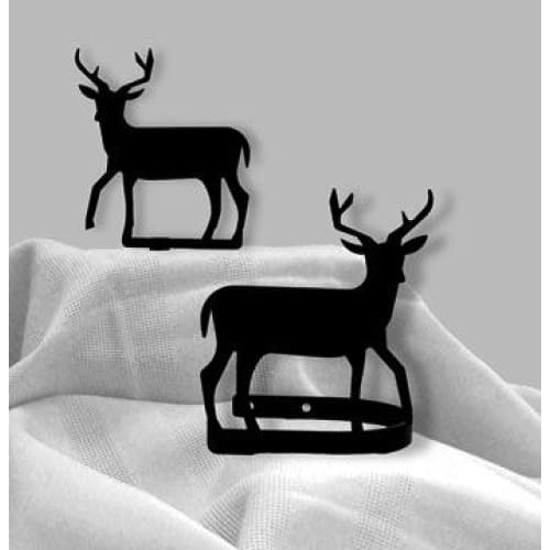 Wrought Iron Deer Curtain Tie Back Set curtain accessories curtain holdbacks curtain tie backs hold