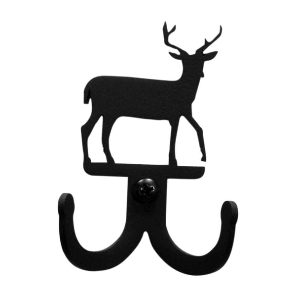 Wrought Iron Deer Double Wall Hook Decorative coat hooks Deer Double Wall Hook deer hook door hooks