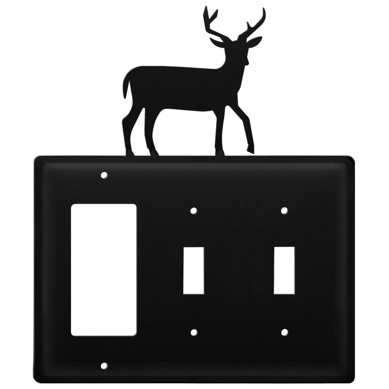 Wrought Iron Deer GFCI Double Switch Cover light switch covers lightswitch covers outlet cover