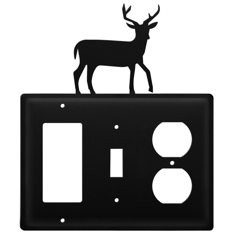 Wrought Iron Deer GFCI Switch Outlet Cover light switch covers lightswitch covers outlet cover
