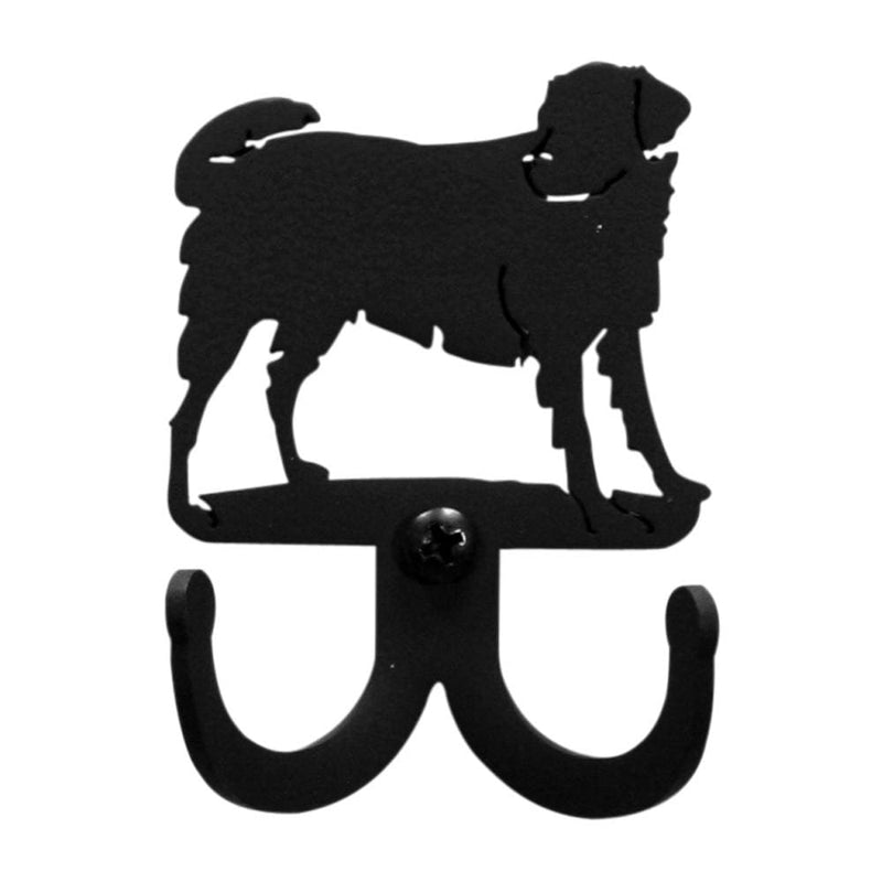 Village Wrought Iron WH-D-105 Dog Double Wall Hook