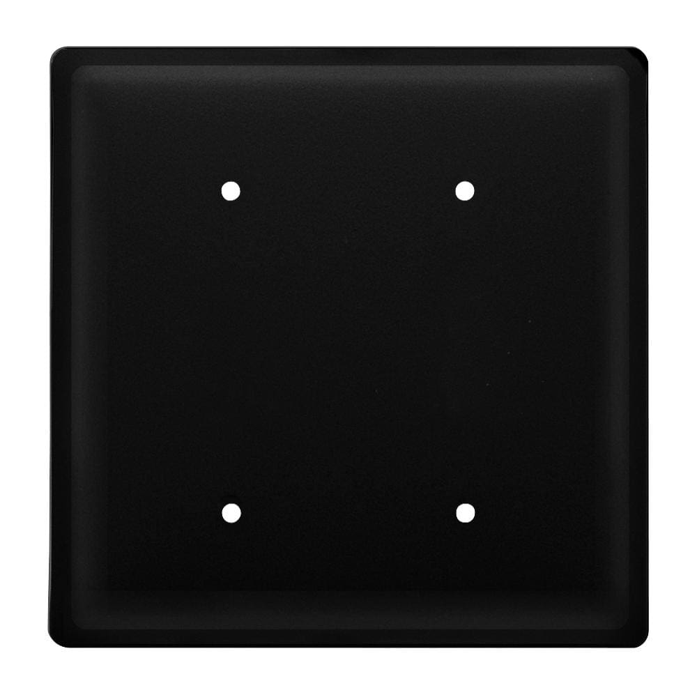 Wrought Iron Double Blank Electrical Cover